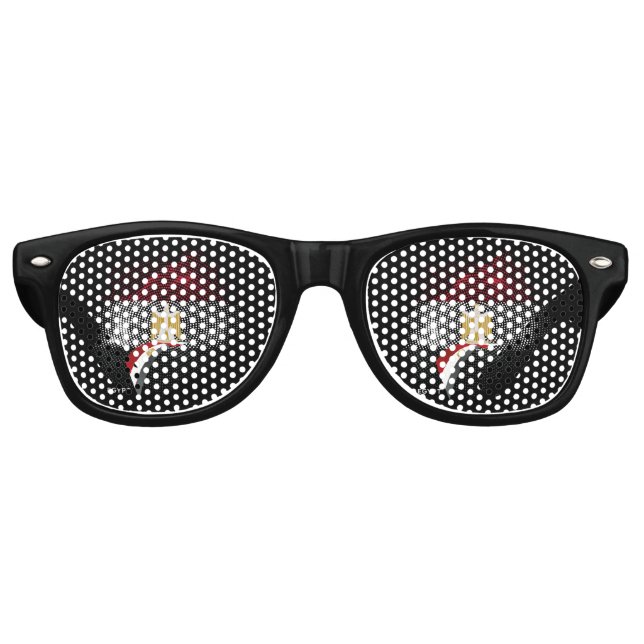 Gafas De Fiesta Retro bandera de Egipto (Anverso)
