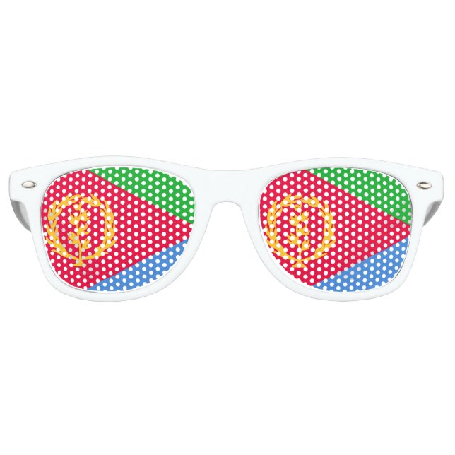 Gafas De Fiesta Retro Bandera de Eritrea (Anverso)
