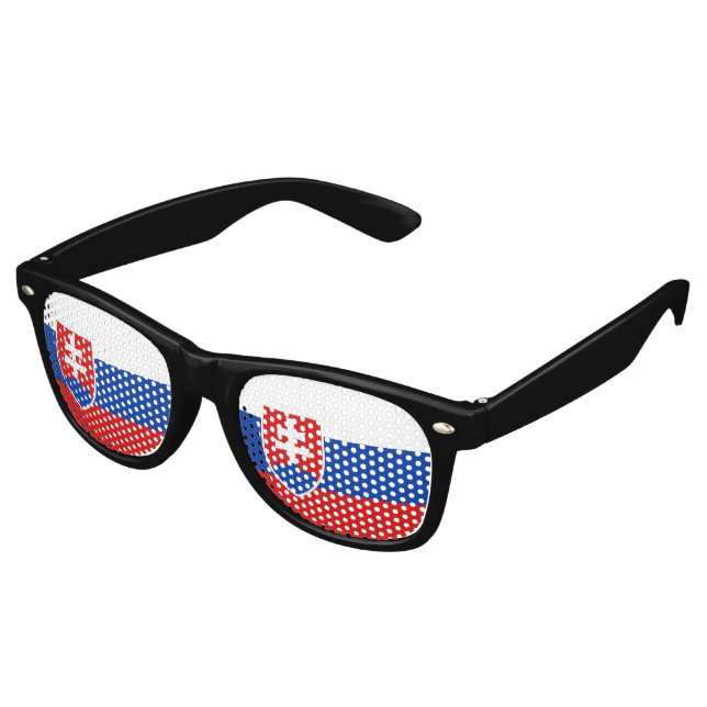 Gafas De Fiesta Retro Bandera de Eslovaquia (Ángulo)