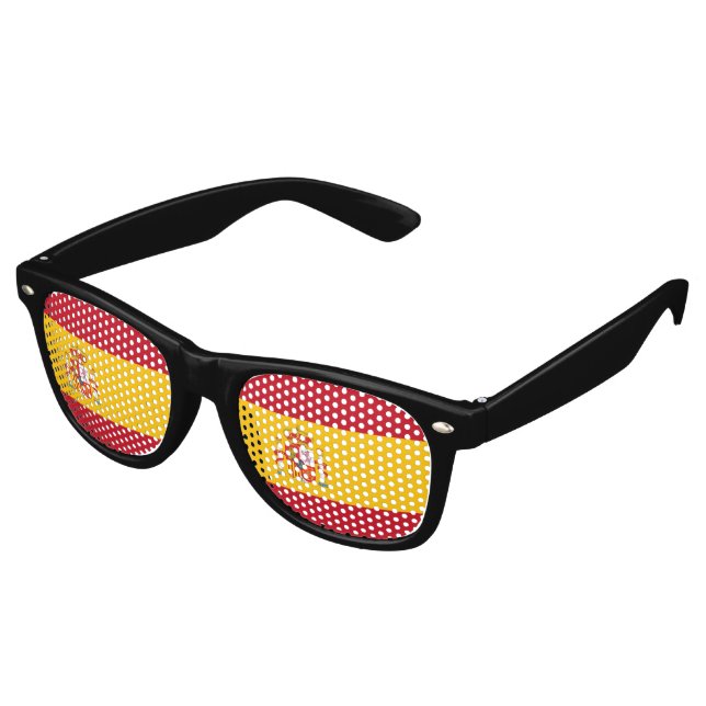 Gafas De Fiesta Retro Bandera de España (Ángulo)