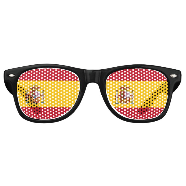 Gafas De Fiesta Retro Bandera de España (Anverso)