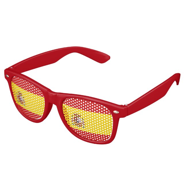 Gafas De Fiesta Retro Bandera de España (Ángulo)