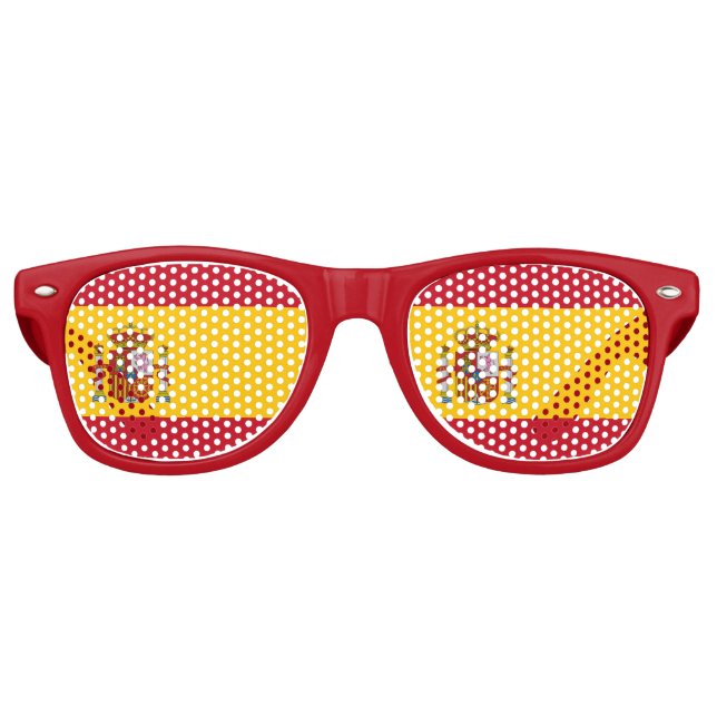 Gafas De Fiesta Retro Bandera de España (Anverso)