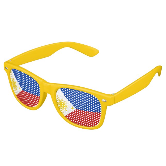 Gafas De Fiesta Retro Bandera de Filipinas (Ángulo)