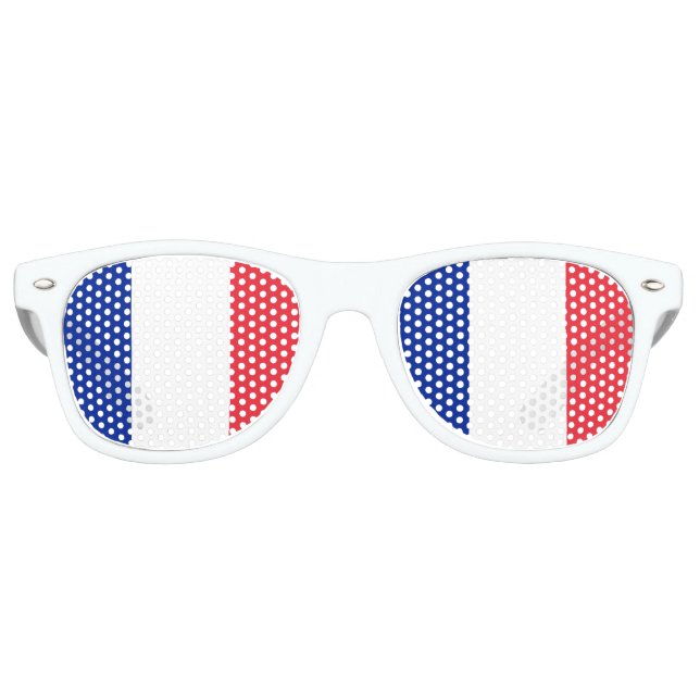 Gafas De Fiesta Retro Bandera de Francia (Anverso)
