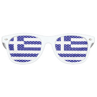 Gafas De Fiesta Retro Bandera de Grecia