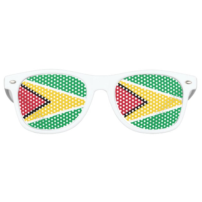 Gafas De Fiesta Retro Bandera de Guyana (Anverso)