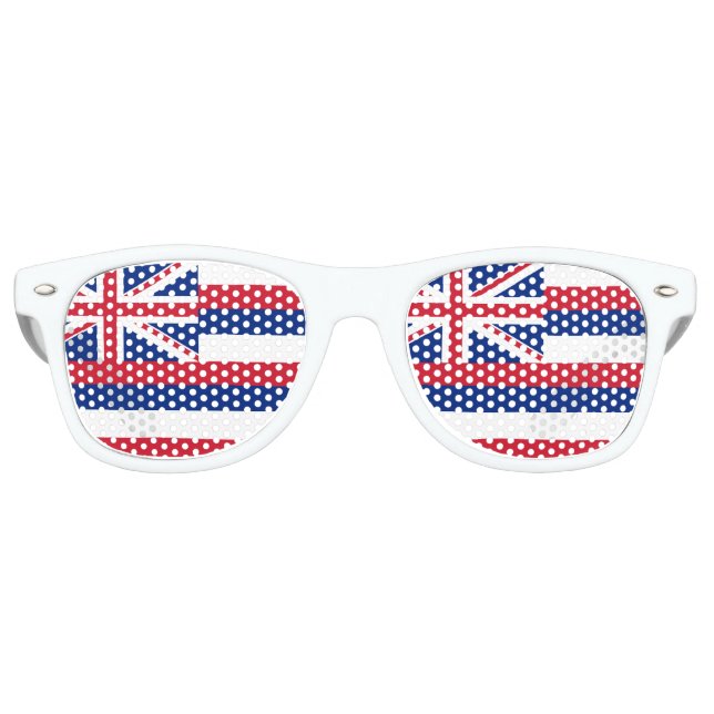 Gafas De Fiesta Retro Bandera de Hawái (Anverso)