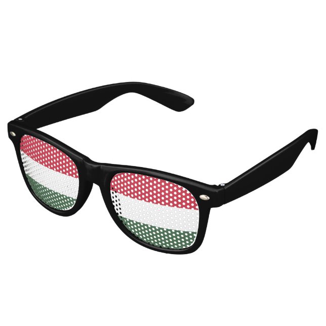 Gafas De Fiesta Retro Bandera de Hungría (Ángulo)