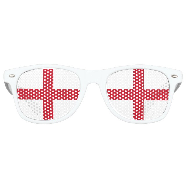 Gafas De Fiesta Retro Bandera de Inglaterra Patriótico Inglés (Anverso)