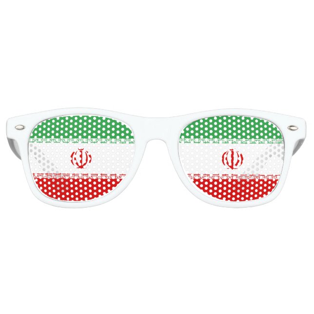 Gafas De Fiesta Retro Bandera de Irán (Anverso)