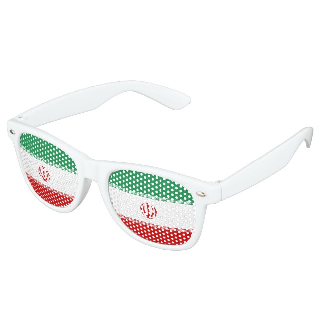 Gafas De Fiesta Retro Bandera de Irán (Ángulo)