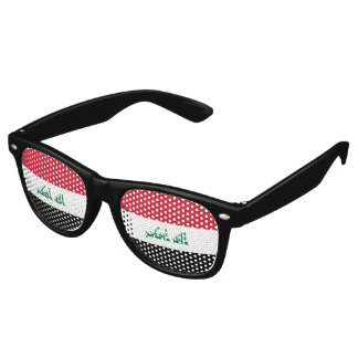 Gafas De Fiesta Retro Bandera de Iraq