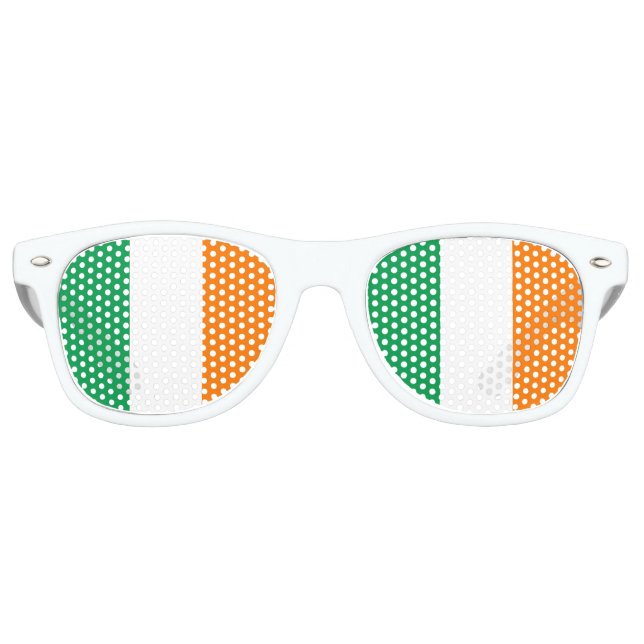 Gafas De Fiesta Retro Bandera de Irlanda (Anverso)