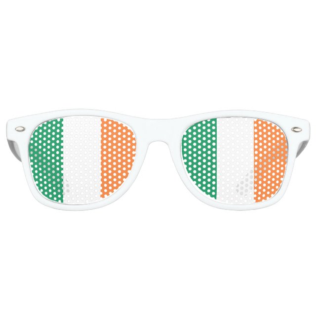 Gafas De Fiesta Retro Bandera de Irlanda (Anverso)