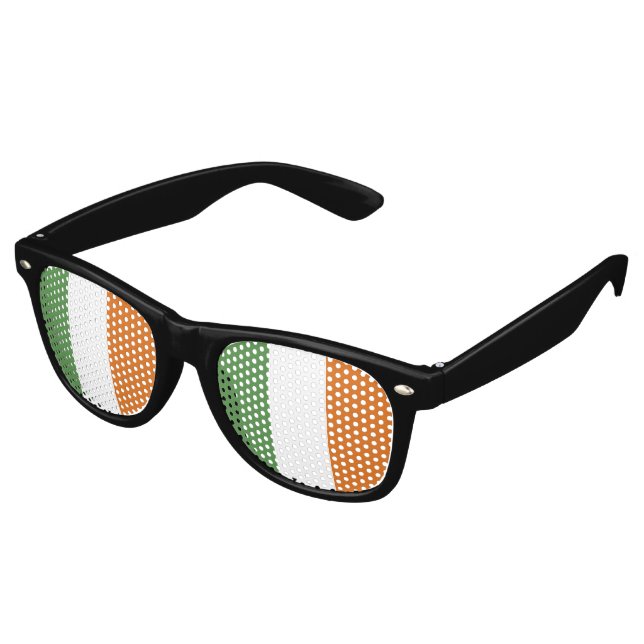 Gafas De Fiesta Retro Bandera de Irlanda (Ángulo)