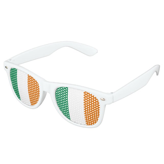 Gafas De Fiesta Retro Bandera de Irlanda (Ángulo)