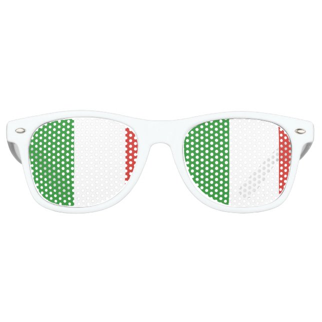 Gafas De Fiesta Retro Bandera de Italia (Anverso)