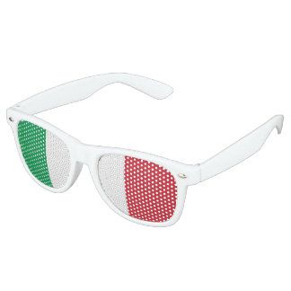 Gafas De Fiesta Retro Bandera de Italia, bandera italiana divertida