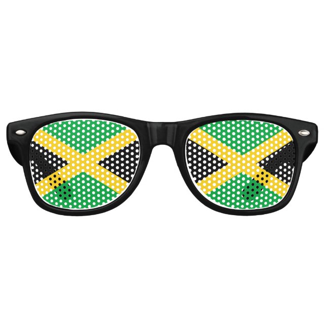 Gafas De Fiesta Retro Bandera de Jamaica (Anverso)