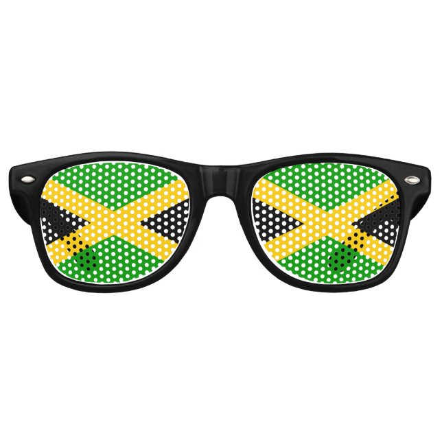 Gafas De Fiesta Retro Bandera de Jamaica (Anverso)