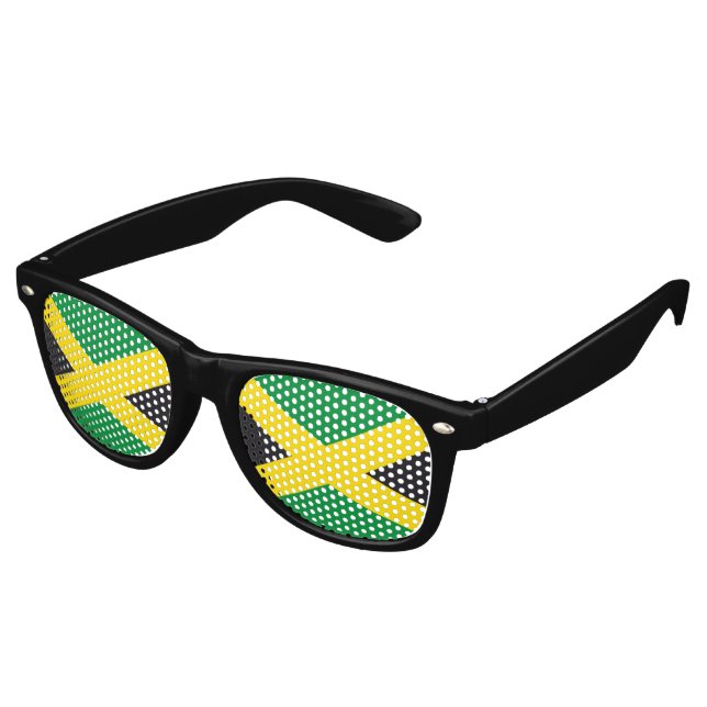 Gafas De Fiesta Retro Bandera de Jamaica (Ángulo)