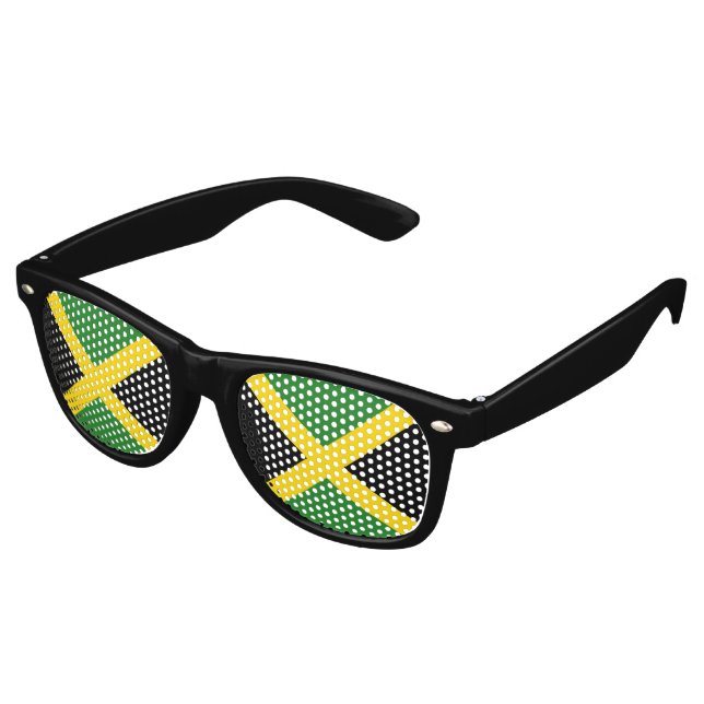 Gafas De Fiesta Retro Bandera de Jamaica (Ángulo)
