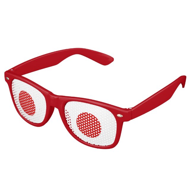 Gafas De Fiesta Retro Bandera de Japón (Ángulo)