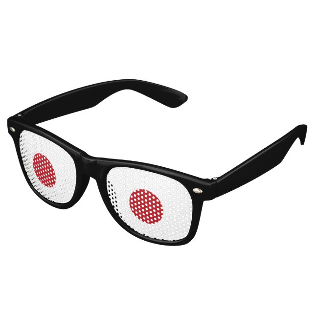 Gafas De Fiesta Retro Bandera de Japón (Ángulo)