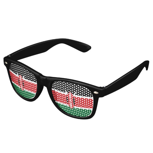 Gafas De Fiesta Retro Bandera de Kenia (Ángulo)
