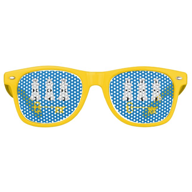 Gafas De Fiesta Retro Bandera de La Habana, Cuba (Anverso)