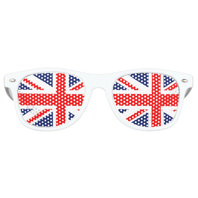 Gafas De Fiesta Retro Bandera de la Unión Británica (Anverso)
