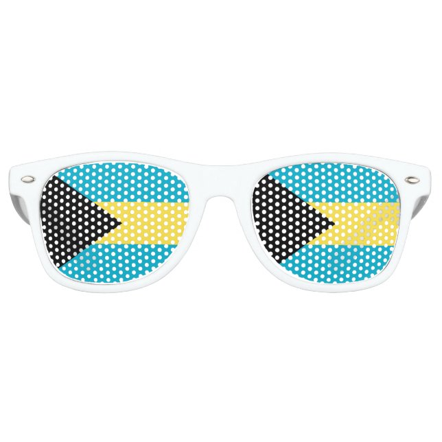 Gafas De Fiesta Retro Bandera de las Bahamas (Anverso)