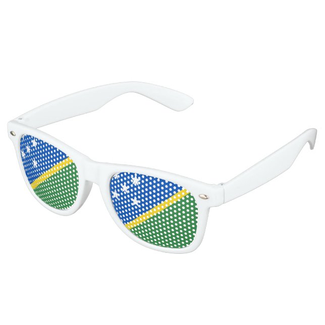 Gafas De Fiesta Retro Bandera de las Islas Salomón (Ángulo)