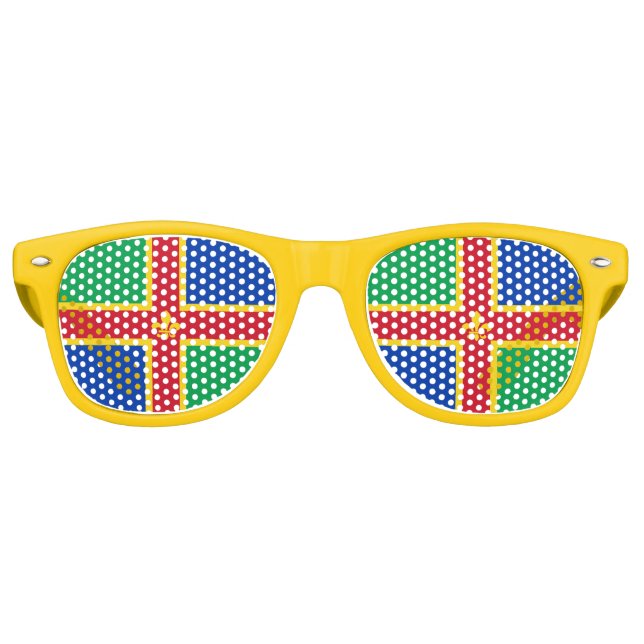 Gafas De Fiesta Retro Bandera de Lincoln (Anverso)