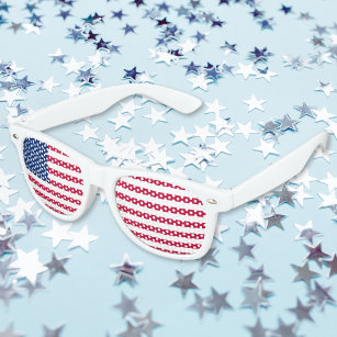 Gafas De Fiesta Retro Bandera de los Estados Unidos de América