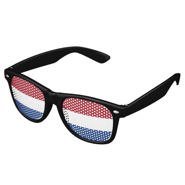 Gafas De Fiesta Retro Bandera de los Países Bajos (Ángulo)