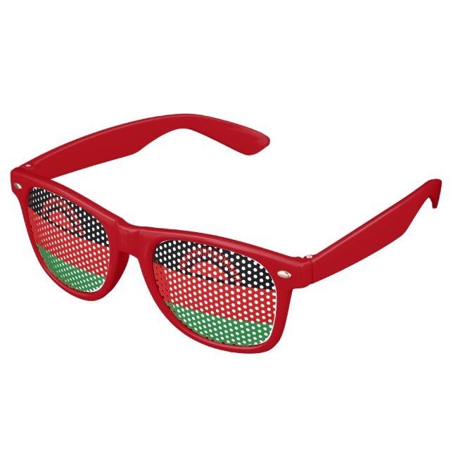 Gafas De Fiesta Retro Bandera de Malawi (Ángulo)