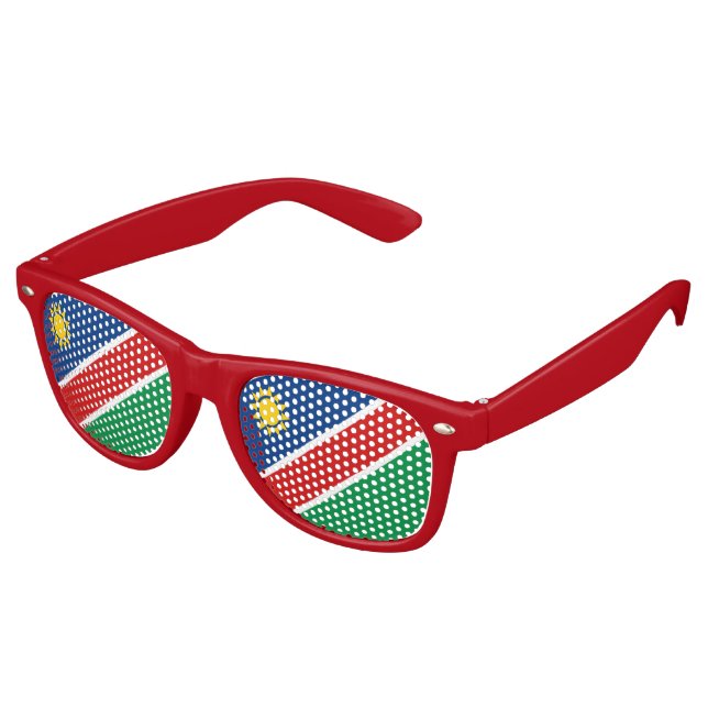 Gafas De Fiesta Retro Bandera de Namibia (Ángulo)