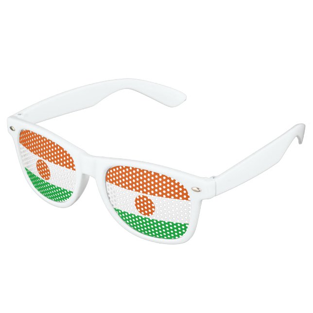 Gafas De Fiesta Retro Bandera de Níger (Ángulo)