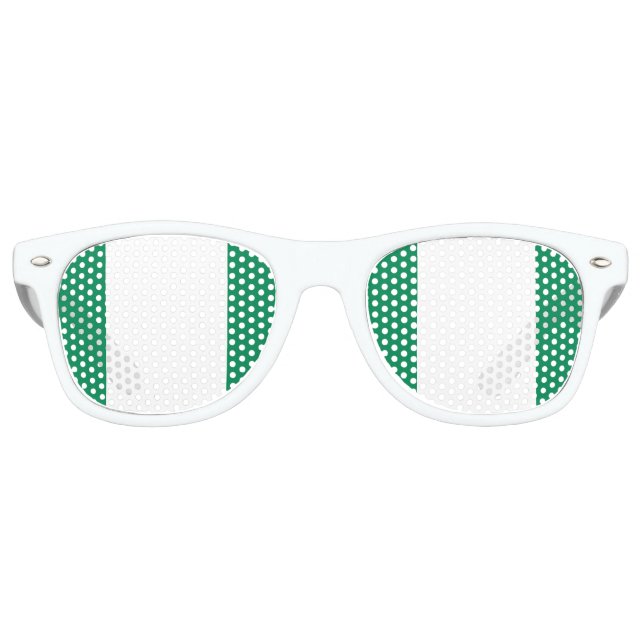 Gafas De Fiesta Retro Bandera de Nigeria (Anverso)
