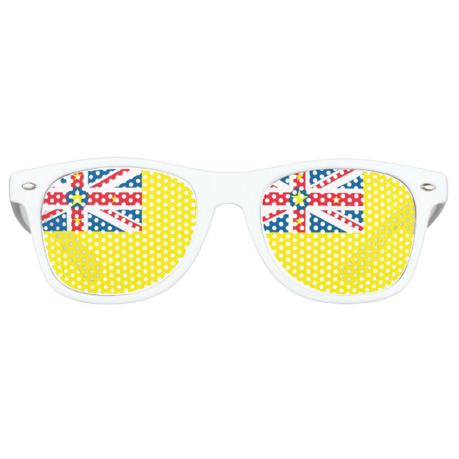 Gafas De Fiesta Retro Bandera de Niue (Anverso)