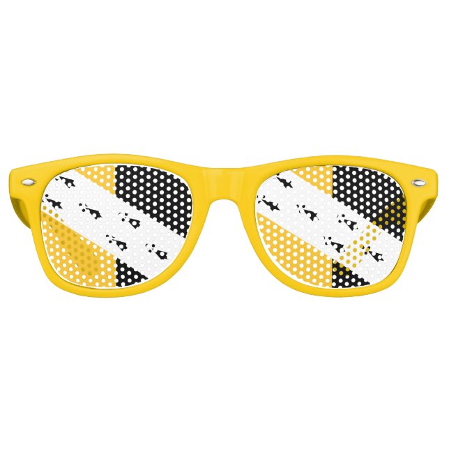 Gafas De Fiesta Retro Bandera de Norfolk (Anverso)