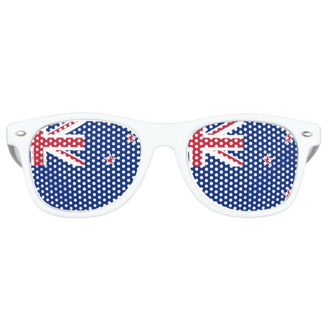 Gafas De Fiesta Retro Bandera de Nueva Zelanda (Anverso)