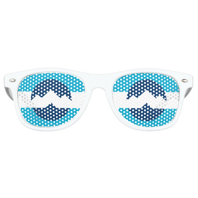 Gafas De Fiesta Retro Bandera de Ogden, Utah (Anverso)