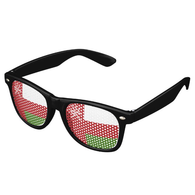 Gafas De Fiesta Retro Bandera de Omán (Ángulo)