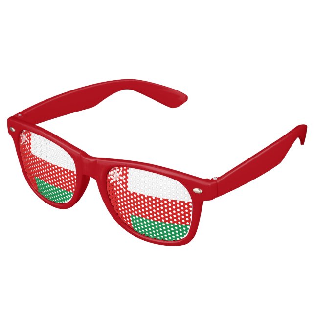 Gafas De Fiesta Retro Bandera de Omán (Ángulo)