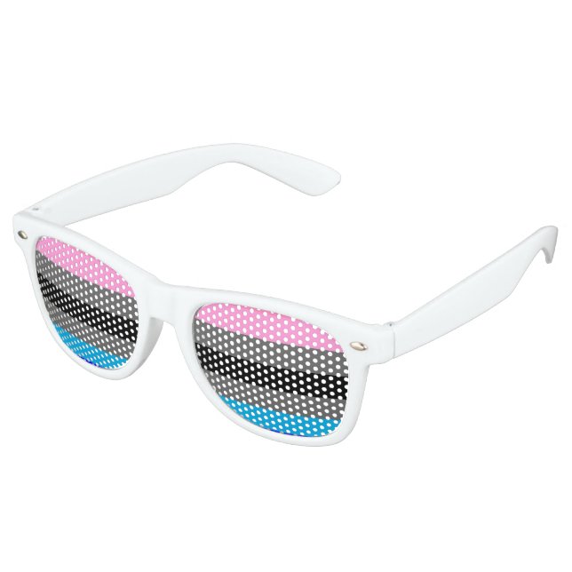 Gafas De Fiesta Retro Bandera de Orgullo Ambonec (Ángulo)