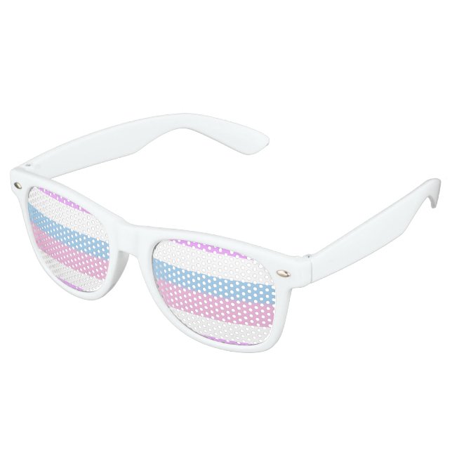 Gafas De Fiesta Retro Bandera de orgullo intersexual (Ángulo)