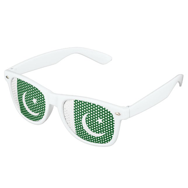 Gafas De Fiesta Retro Bandera de Pakistán (Ángulo)